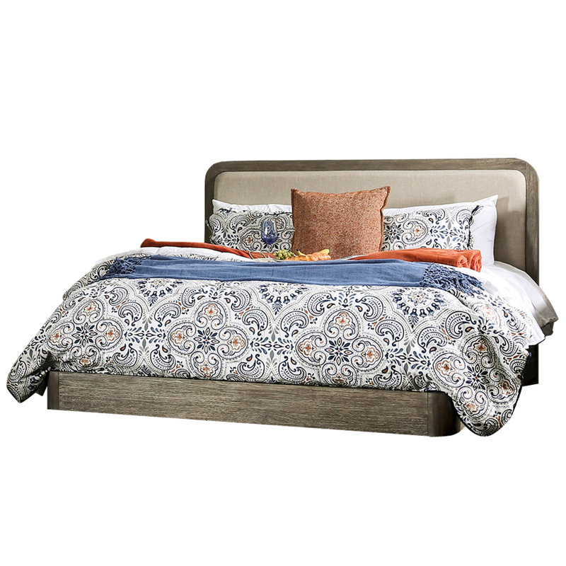 Lit plateforme avec matelas Dawnte, Grand