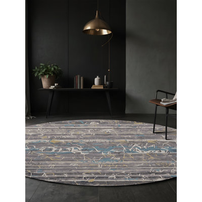 Tapis gris lavable à la machine