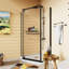 36 In. D X 36 In. W X 72 In.H Corner Frameless Shower Door-114500640
