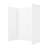 Streamline DSH-1580-169 32 in. L x 60 in. W x 76 in. H 4-Piece Glue-Up Alcove Shower Surround in White Tile Finish
