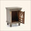 Table de chevet en bois gris antique