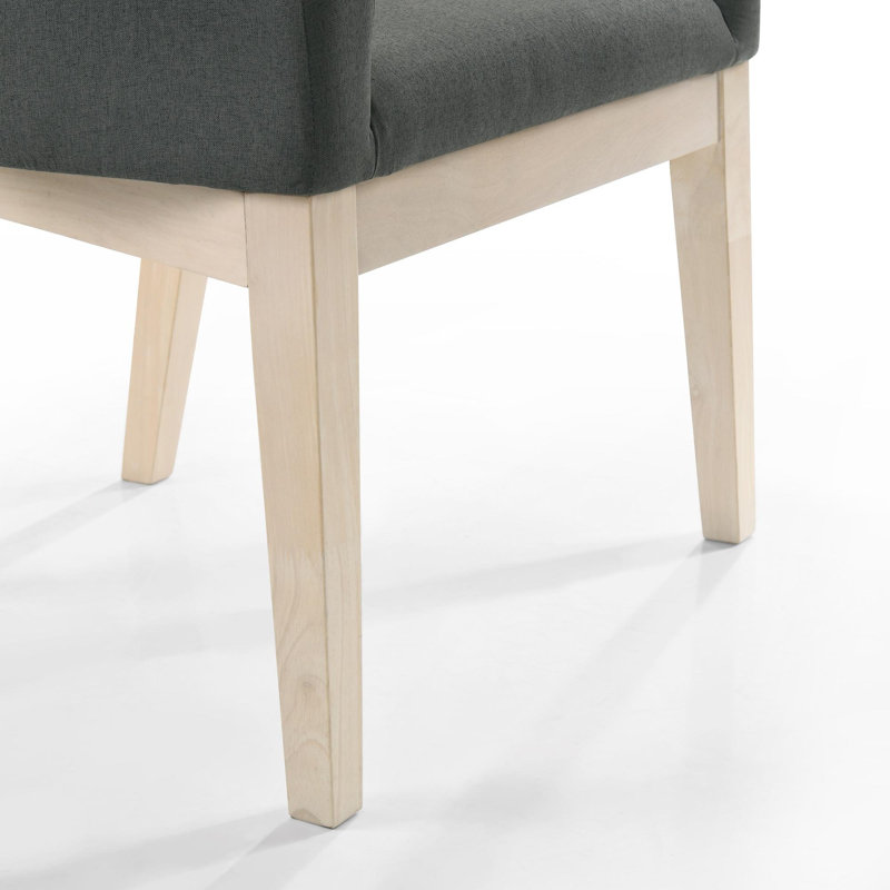 Ensemble de 2 fauteuils d'appoint tonneau en tissu
