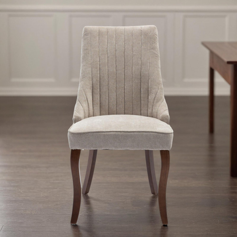 Upholstered Parsons Dining Chair (Set of 2), Beige