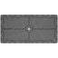 8 repas: 9 fonte d'aluminium avec chaises pivotantes et table rectangulaire, structure noire, coussins, sièges ergonomiques 8 noirs, résistance aux hautes températures, coussins de siège élégants