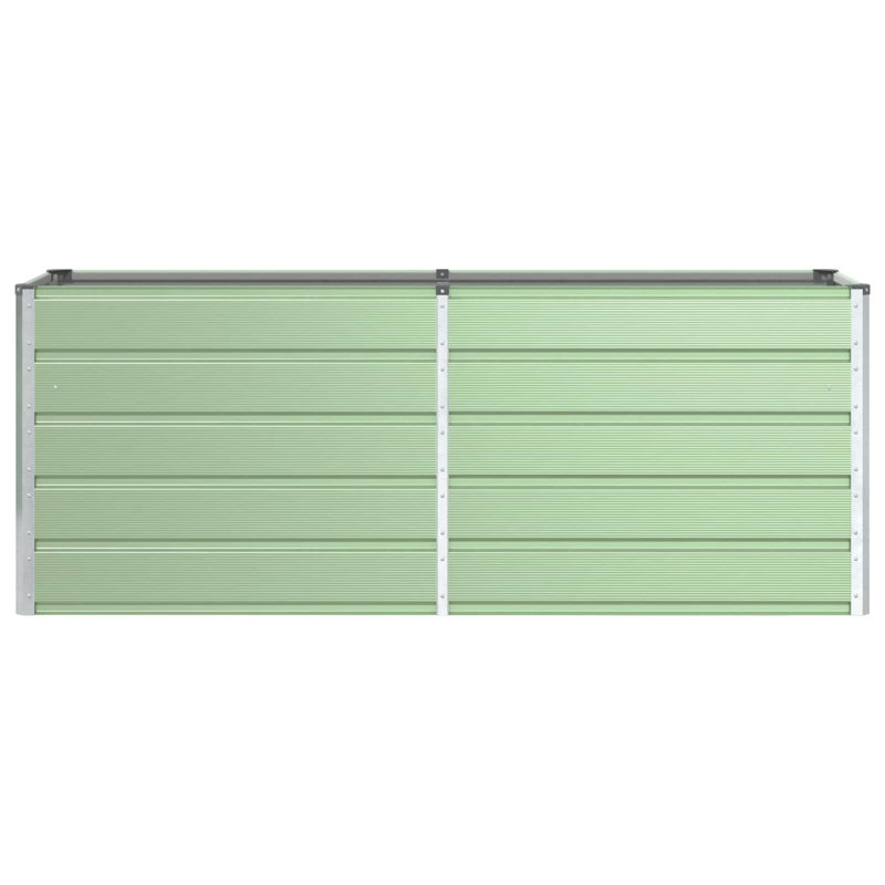 Planter Galvanised Steel, Pastel Green, 77cm H x 195cm W x 100cm D