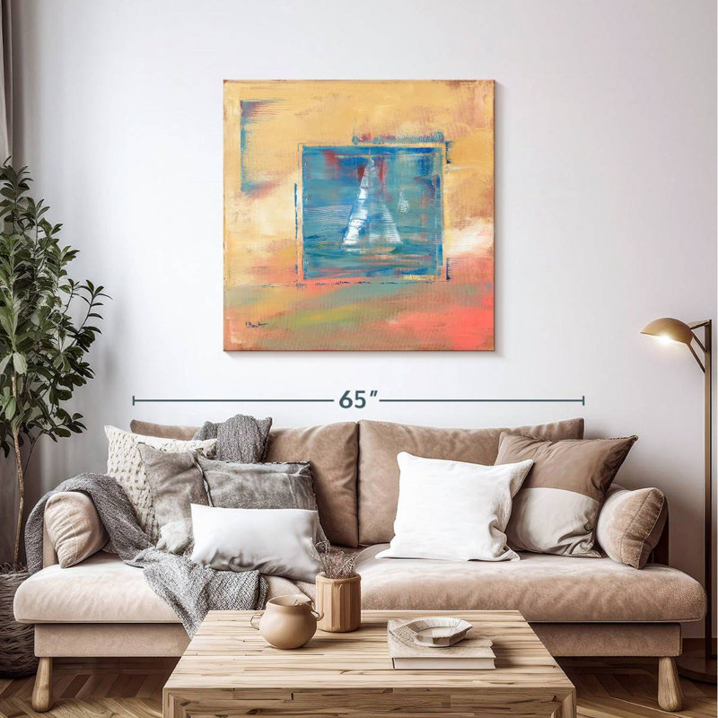 Aletra Harbor Boats I, 39" H x 39" W