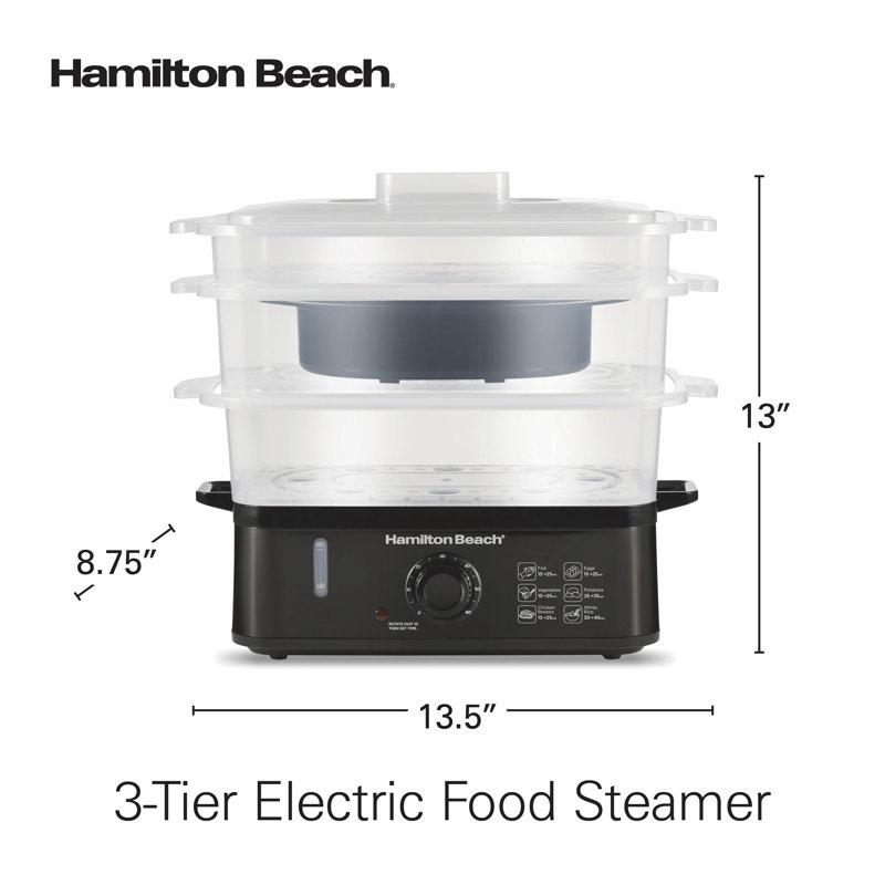 Hamilton Beach® 3-tier Electric Food Steamer