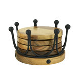 Gold Crown Coaster Set