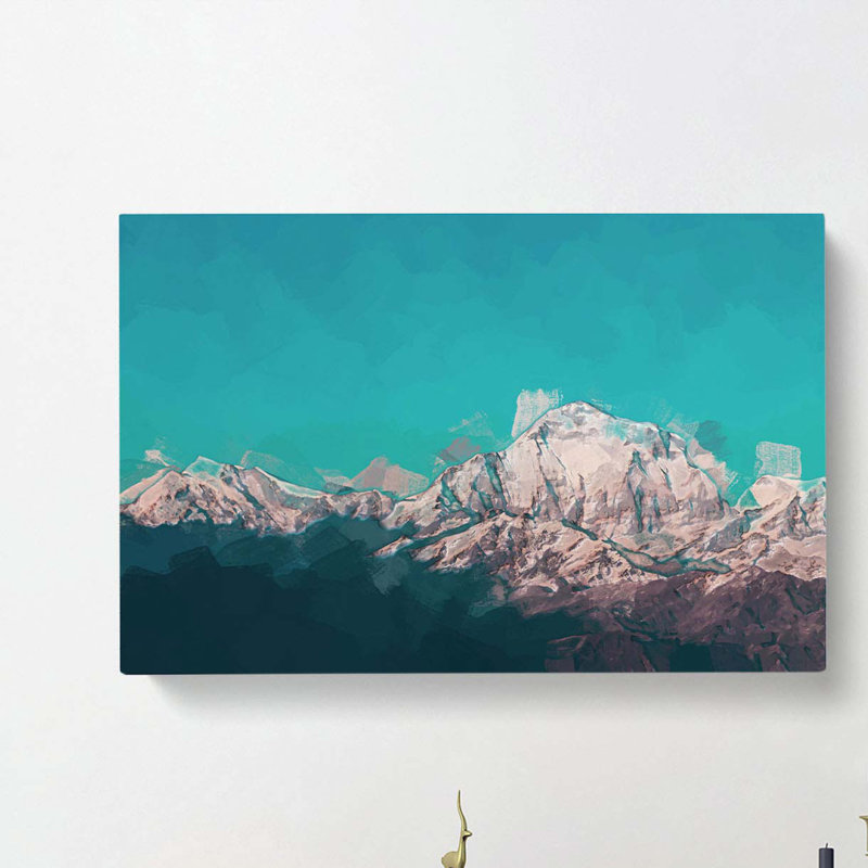 Annapurna Circuit in Nepal in Abstract - Wrapped Canvas, 50cm H x 76cm W x 3cm D