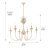 Schiff 6 - Light Steel Dimmable Empire Chandelier-430802382