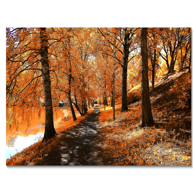 Mystic Yellow Fall Forest II - On, H 8 po x l 12 po x P 0,1 po, Toile tendue