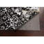 Tapis de couloir noir en laine noué à la main de conception unique 2 pi 8 po x 10 pi 6 po New Age