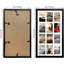 12 Opening 4x6 Black Collage Picture Frames Set of 2