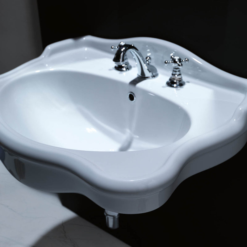 Contea 25.6'' L Bathroom Sink, Three Holes