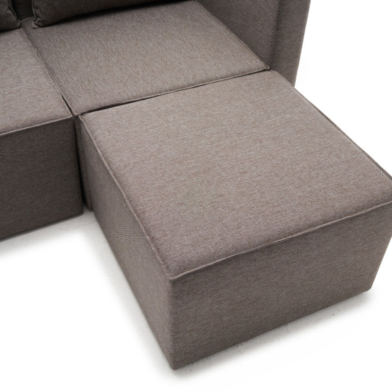 Canapé modulaire de coin 86,6 po Estacia, Accoudoir à droite (vu de face)