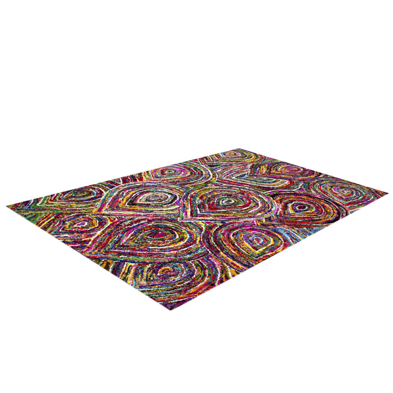 Chindi Abstract Wool Hand Woven Area Rug, Rectangle 153 x 244cm