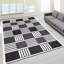 Modern Non-Slip Area Rugs – Anthracite Cream – Living Room, Hallway Runner, Kitchen & Door Mat – Multiple Sizes-2085785007