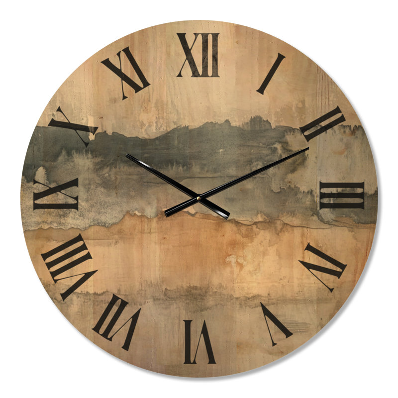 Horloge murale en bois Ocean, Medium