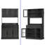 Armoire garde-manger en bois 71 po avec 2 tiroirs et tablettes de rangement Baskas, micro-ondes sur pied, crochets-952070148