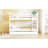 Full Over Full Bunk Bed With Twin Size Trundle And Ladder-White-448681596