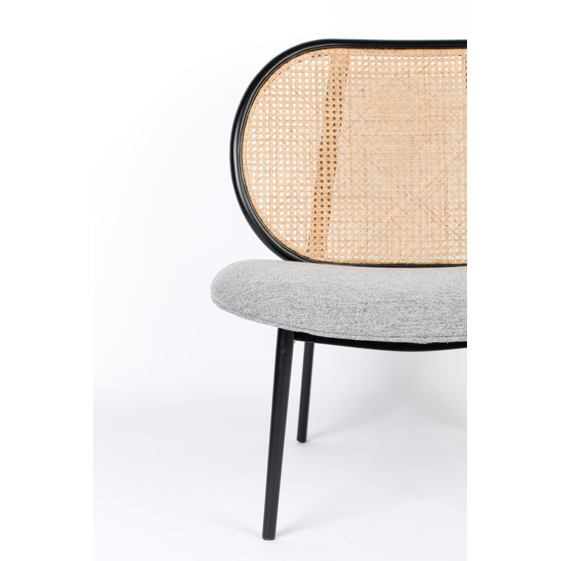 Spike Lounge Chair, Gray Polyester