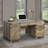 Nguyen 3 Piece Computer Desk Executive Desk Office Set with Bookcase