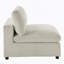Chaise sans accoudoirs confortable et élégante avec pieds amovibles et coussins moelleux pour un espace de vie relaxant
