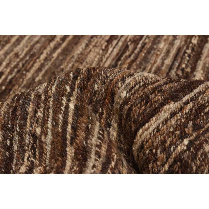 Tapisserie naturelle brune Kilim 7 pi 9 po x 10 pi 1 po
