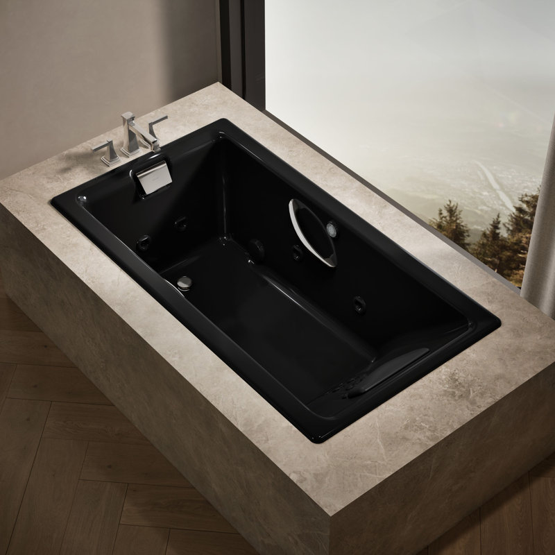 Tea-for-Two® Massage Whirlpool Bath, Black