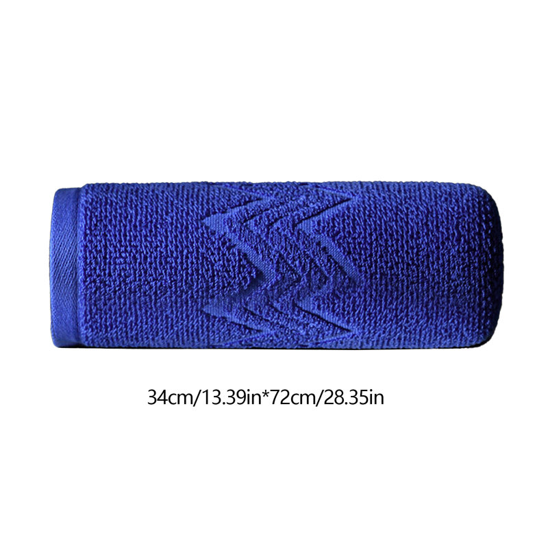 Serviette de toilette épaisse et douce pour la salle de bain, serviette en polyester à séchage rapide pour la maison et le cadeau, bleu 29,1 x 13,7 po