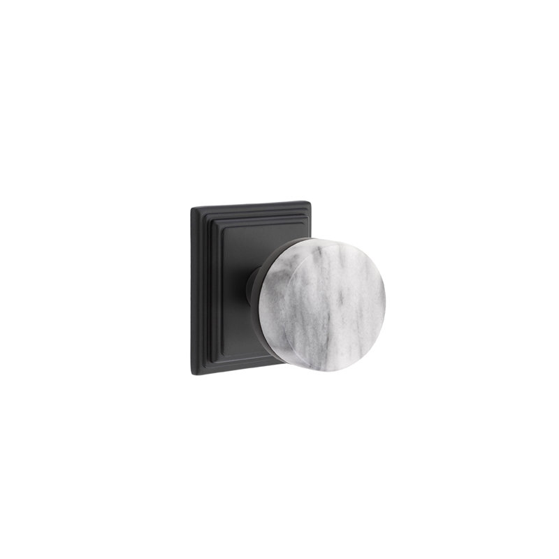 Select Knob with Square Rosette, Flat Black