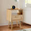 Table de bout avec tiroir en rotin Alfonce-464176441