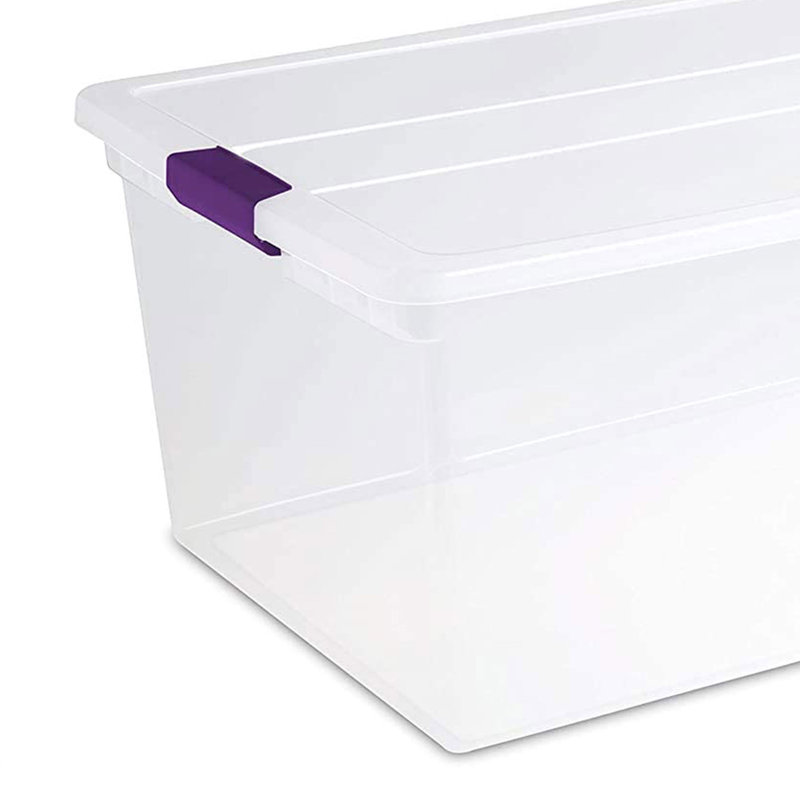 Sterilite Clear View Storage Container Tote w/ Latching Lid