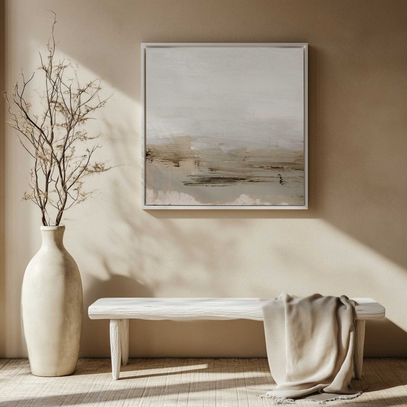 Subtle Earthlines II Canvas Print, 16.75" H x 16.75" W, American Maple