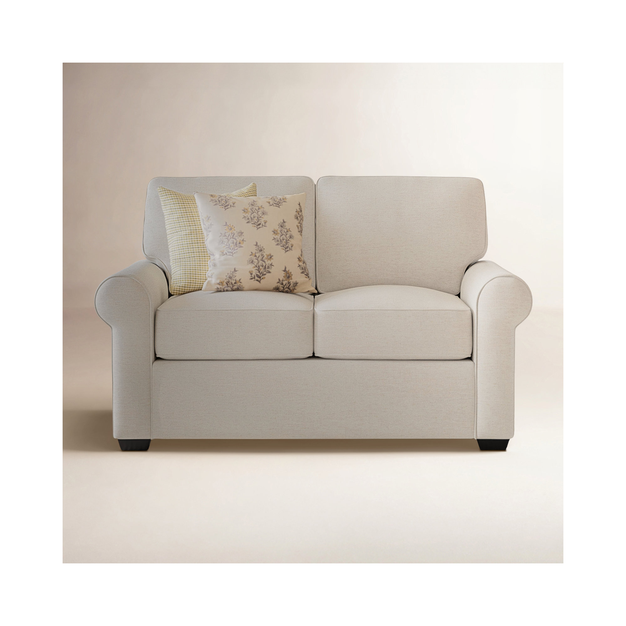 Porter 61.5'' Upholstered Loveseat, Bella Ash Performance Velvet
