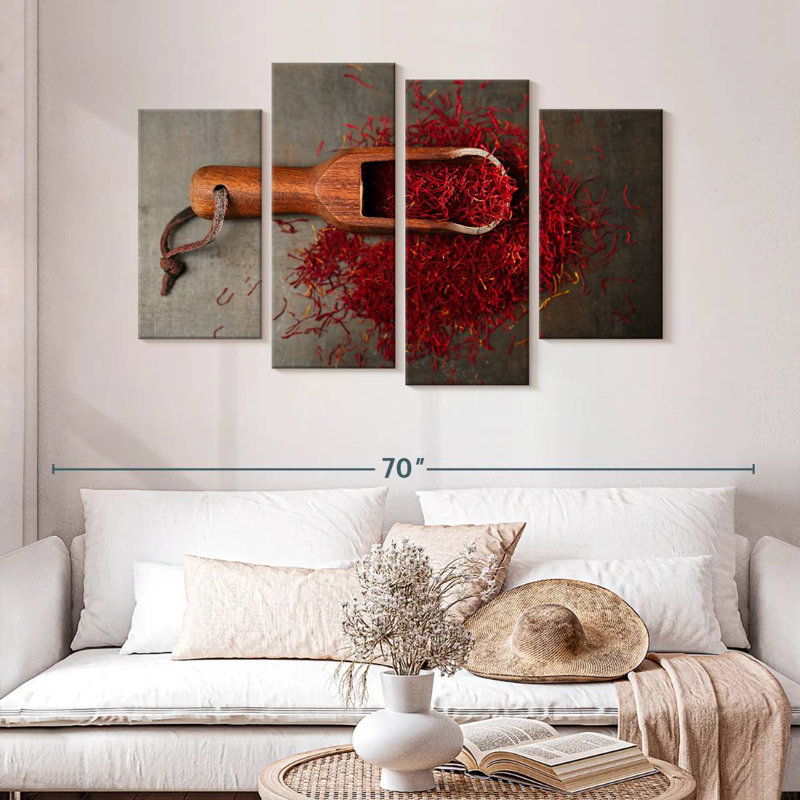Yarlin Red Spice, 32" H x 52" W
