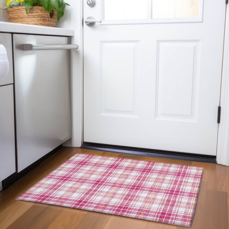 Premium Machine Washable Natoma AMF993 Plaid Rug