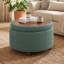 Repose-pieds rembourré avec rangement et coussin capitonné-1049625998