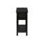 Table d'appoint, 2 niveaux, bout, lampe, table de chevet, table d'appoint, étroit, petit, tiroir de rangement, chambre à coucher, placage noir, transitionnel-595560359-595560364-595560365