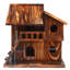 Maison d'oiseaux en bois Mohit, maison d'écureuil pour petits oiseaux