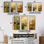 «Green Beige Wild Essence Collage I», art mural tachisme-1849879002-1849879003