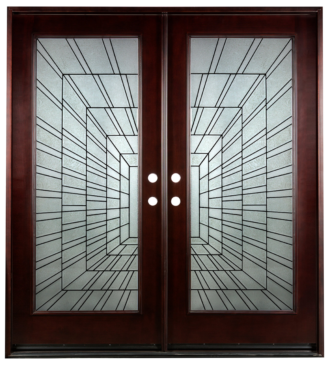 Door Destination Exterior Ready to Install Mahogany Prehung Front Entry