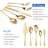 Gold And Silver Tableware Set