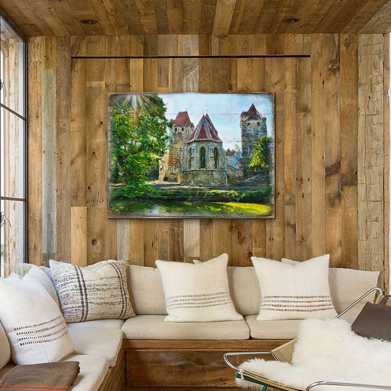Bloc de bois Geyer Castle, H 20 po x l 29 po x P 1po