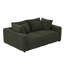 Corduroy 102.4" 4 - Seat With Multiple Pillows, Removable , Spring Supported Cushions, Easy Assembly Process Seat, Quick-411111895