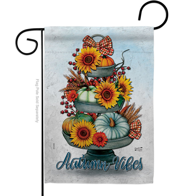 Drapeau de jardin en polyester 19 x 13 po Alket