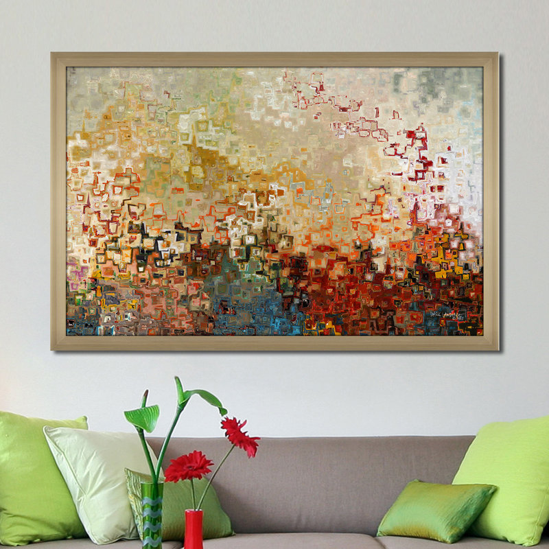 " Wherever You Go. Joshua 1:9 " by Mark Lawrence, 21.5" H x 27.5" W x 0.75" D, Champagne Framed