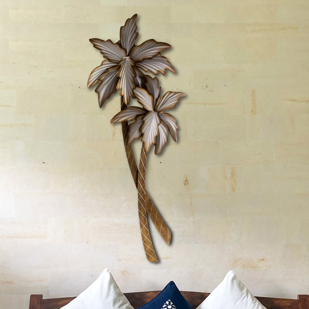 Handmade Coastal Landscape & Nature Wall Decor on Metal Bay Isle Home™