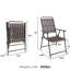 2 chaises pliantes d'une capacité de 350 lb, résistantes aux intempéries, assemblage nul, plat pour table en verre et cabanon, support, protection, installation rapide sur petit jardin