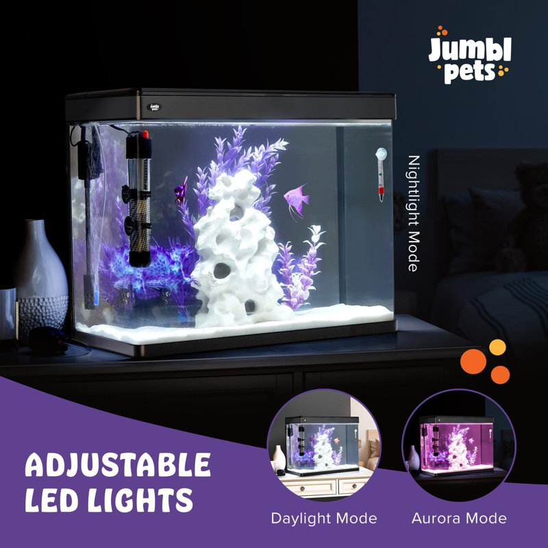 Aquarium Dereyon, 12 gallons (H 17 po x l 12 po x P 8,1 po)